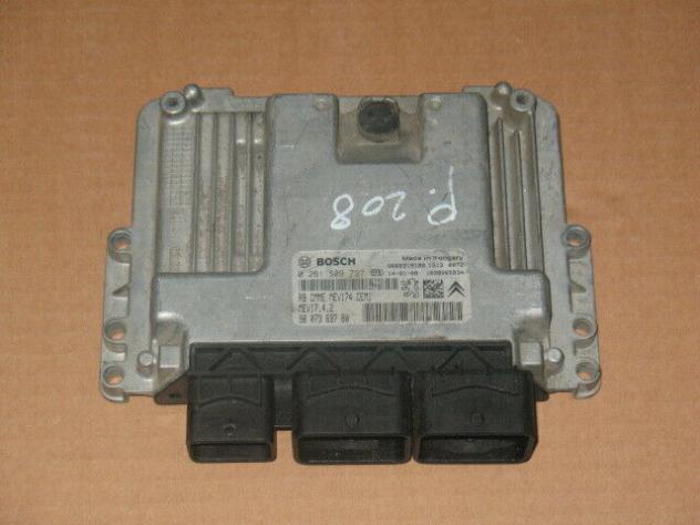 0261S09797 ECU PEUGEOT 208 1.4 MEV17.4.2 0261S09797 9807369780 9666319180
