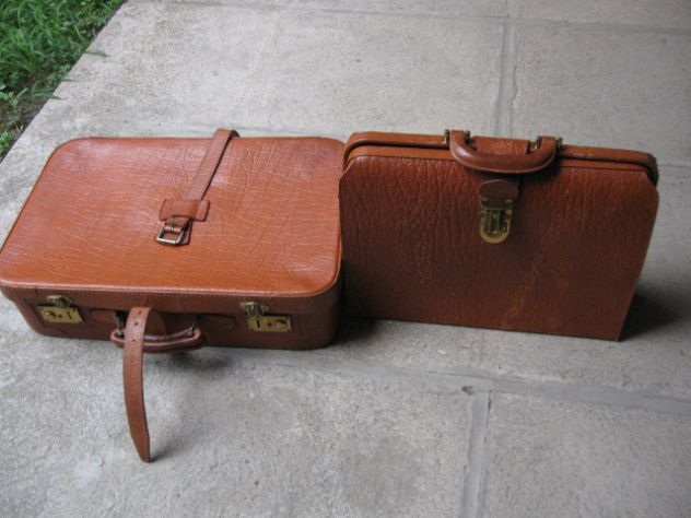 VALIGIA CON BORSA ABBINATA IN PELLE VINTAGE - Foto 5