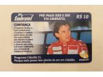 Scheda telefonica Pre Pago Embratel R$ 10 Ayrton Senna perfetta