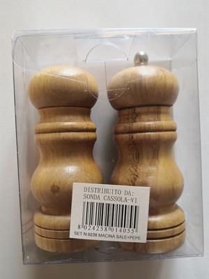 Macina pepe e sale, in legno e metallo inox. - Foto 4