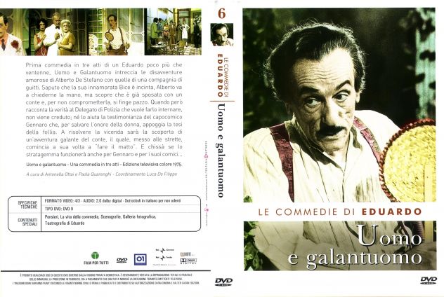 Dvd "Uomo e galantuomo" di Eduardo De Filippo.
