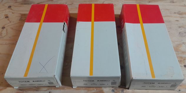 Maniglia per porta interna a piastra lunga mod.Totem oro satinato 460 Mandelli - Foto 7