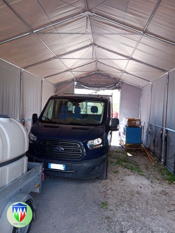 Tendone  - Tunnel 4,0 x 12,0 x 2,0/3,15 mt. per uso tutto l´anno senza permessi - Foto 7