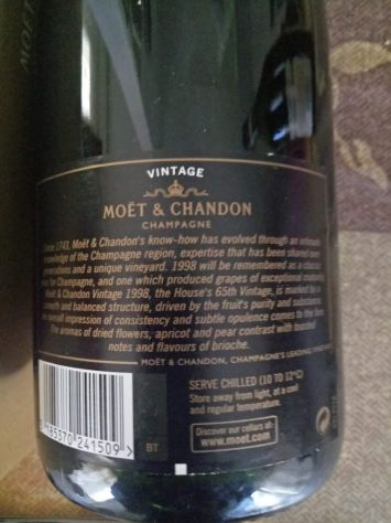 Moet Chandon millesime blanc 1998 - Foto 4