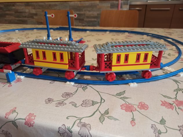 Treno Lego vintage a batterie + binari extra - Foto 3