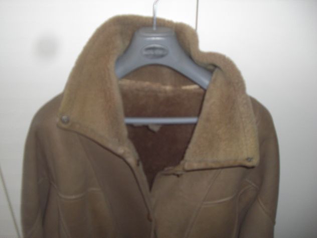 "Montone" sintetico "taupe" donna large buone condizioni. No brand. - Foto 2