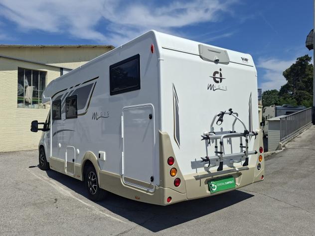 CAMPER CI DUCATO SEMINTEGRALE 4 POSTI LETTO BASCULANTE GEMELLI GARAGE SEMIDINETTE GENERALI CAMPEGGIO USATI 1718 - Foto 4