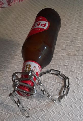 Portabottiglie chain in metallo a forma di catena - Foto 3