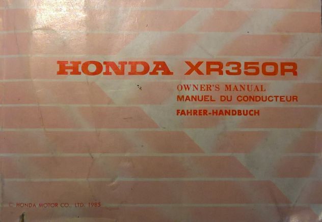 Honda XL XR XLV 250 350 500 750 650 CB 400 CBR900RR libretti uso manutenzione - Foto 4