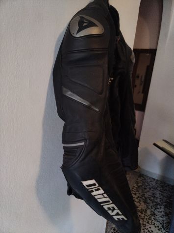 Giacca in pelle nera Dainese