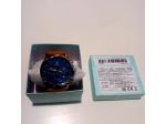 Orologio da Uomo Elegante in Oro Rosa con Quadrante Blu, Impermeabile.