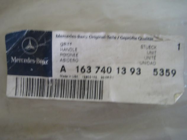 MODANATURA BARRA POSTERIORE MERCEDES ML W163 A1637401393 A1637400093 - Foto 2