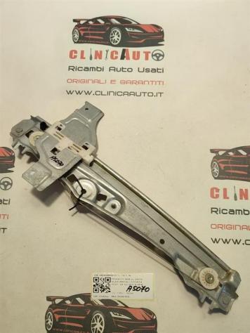 MECCANISMO ALZAVETRO POST. SX PEUGEOT 2008 1° Serie 9806088680-01 DV6DTED (13)