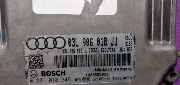 centralina motore AUDI A4 A5 2.0 TDI ECU 03L906018JJ 0281018346 EDC17C46 - Foto 6