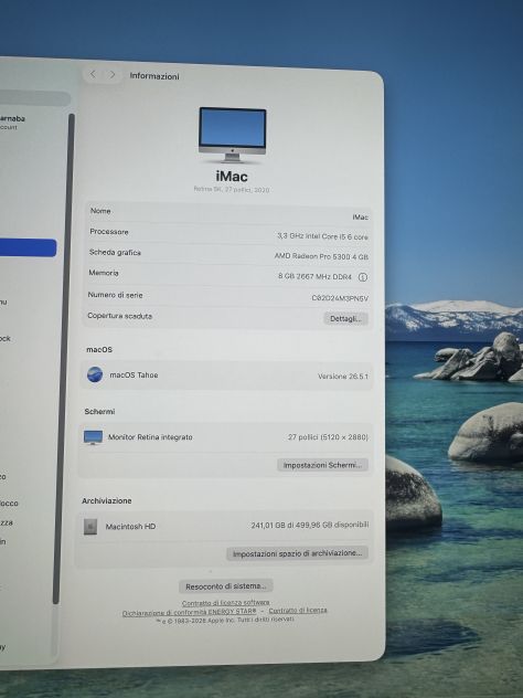 iMAC 27'' 5K - 2020 - Intel i5 3,3GHz - RAM 8GB - Foto 4