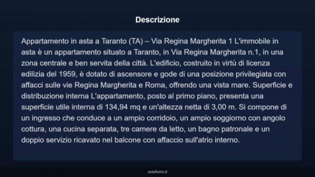 Immobile in asta di 134 m² con più di 5 locali in vendita a Taranto - Foto 5