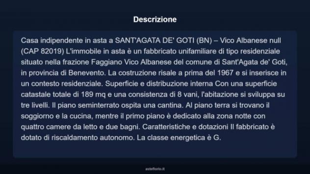 Immobile in asta di 189 m² con più di 5 locali in vendita a Sant'Agata de' Goti - Foto 18