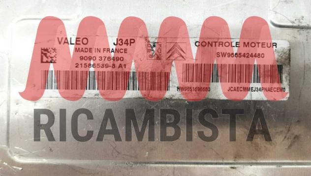 SW9665424480 21586539-8 A1 Citroen C2 centralina motore Valeo