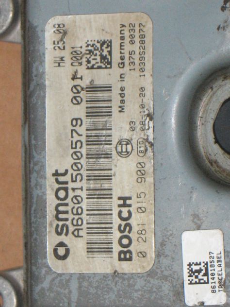 0281015900 ECU CENTRALINA SMART FORTWO 0281015900 A6601500579 001 HW25.08 - Foto 2