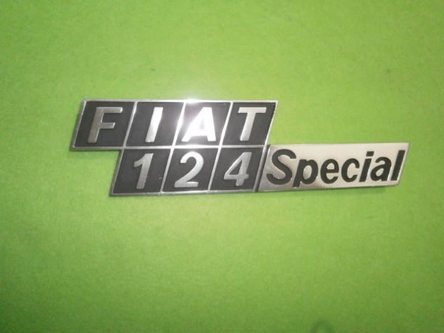 Scritta logo targhetta posteriore Fiat 124 Special Rear plate Fiat 124 Special - Foto 3