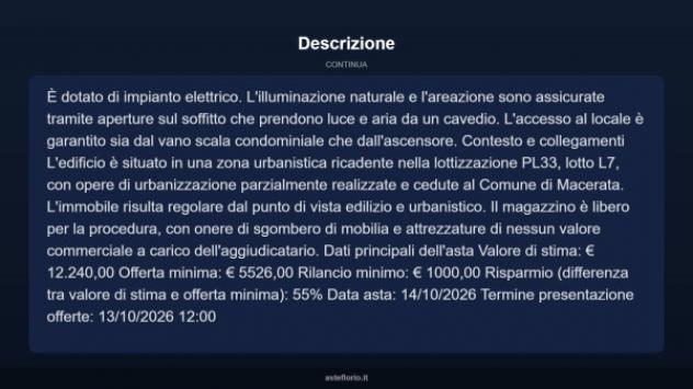 Immobile in asta di 26 m² in vendita a Macerata - Foto 4