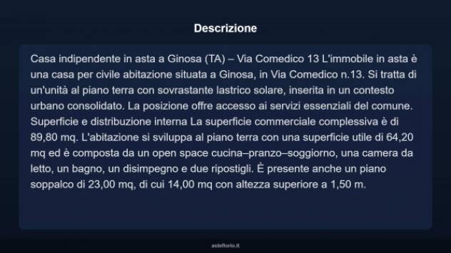 Immobile in asta di 89 m² in vendita a Ginosa - Foto 3