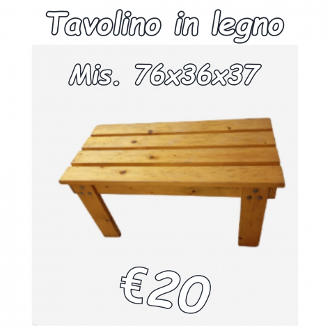 Tavolino in legno