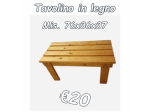 Tavolino in legno