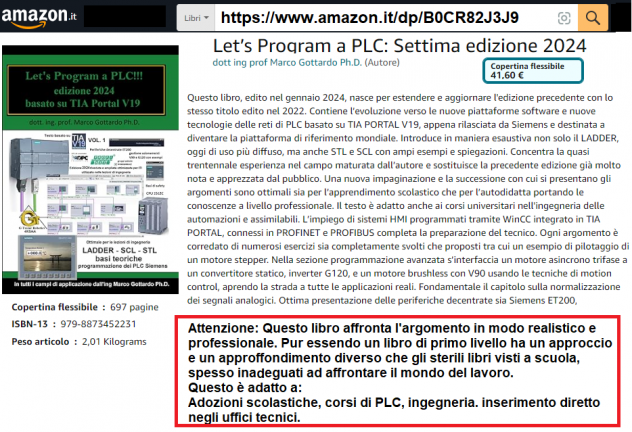 Let's Program a PLC edizione 2024, primo volume