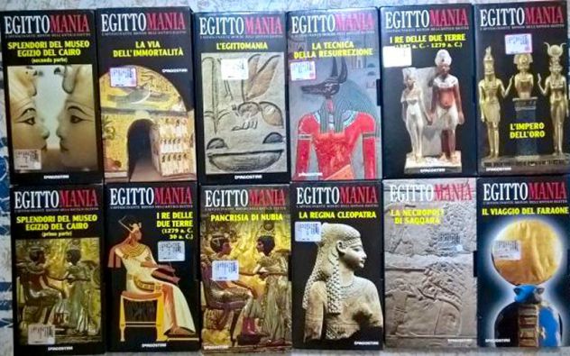 VIDEOCASSETTE 24 VHS EGITTOMANIA DeAGOSTINI ORIGINALI PERFETTE SIGILLATE - Foto 3