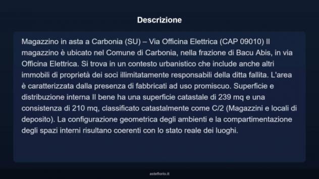 Immobile in asta di 239 m² in vendita a Carbonia - Foto 3