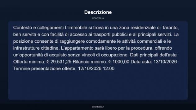 Immobile in asta di 88 m² in vendita a Taranto - Foto 5