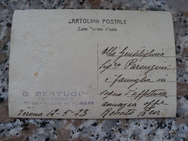 ANTICA FOTOGRAFIA CARTOLINA - BAMBINO SCRITTA NEL 1923 MA NON VIAGGIATA - Foto 2