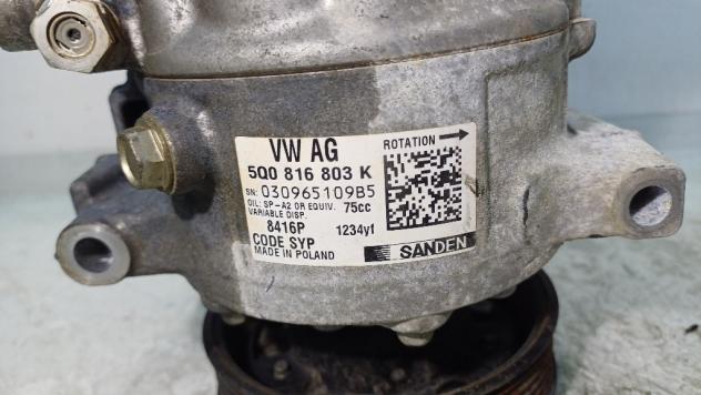 COMPRESSORE A/C VOLKSWAGEN Golf 7 Berlina 5Q0816803K DHFA hybrid 1498 (12) - Foto 2