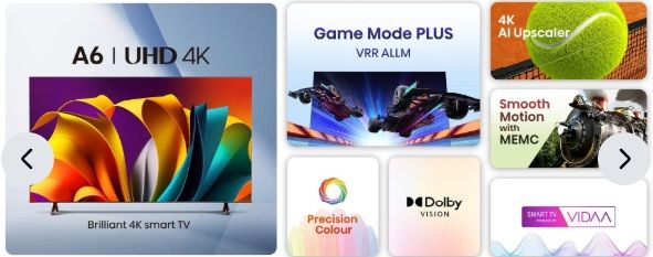 TV Hisense 75" 4K Smart TV (75A69N) - NUOVA IN SCATOLA con Garanzia - Foto 3