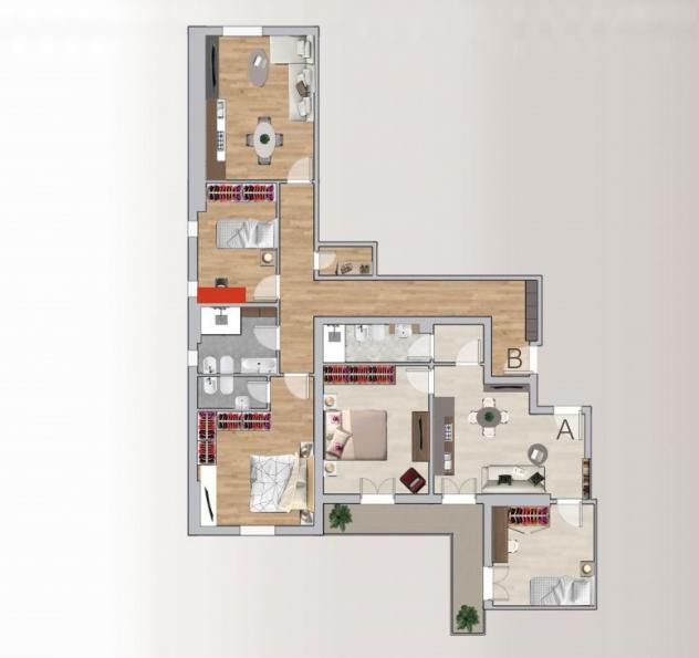 APPARTAMENTO di 3 vani e di 56 mq (FIRENZE) rif. 1/215 A