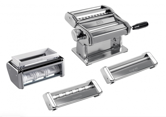 Macchina per pasta con accessori PREMIUM per 5 formati di pasta