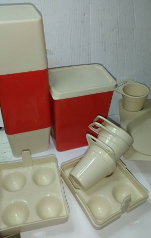 VECCHIO COMPLETO DA PICNIC PER AUTO EPOCA ANNI 60/70 - 1 A SCELTA - Foto 5