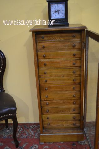 Schedario-classificatore a vetrina con 12 cassetti - Foto 5