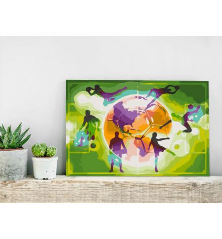 Quadro Fai Da Te 60x40 Cm. Calcio N.1 Arredalacasa Spedizione Gratis - Foto 2