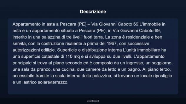 Immobile in asta di 110 m² con più di 5 locali in vendita a Pescara - Foto 4