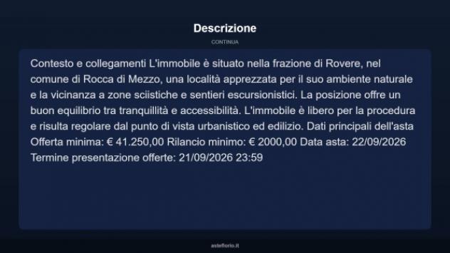 Immobile in asta di 48 m² in vendita a Rocca di Mezzo - Foto 11