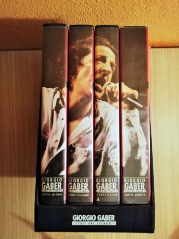 Giorgio Gaber: 4 VHS videocassette  + cofanetto: G. Gaber Storie del signor G. - Foto 2