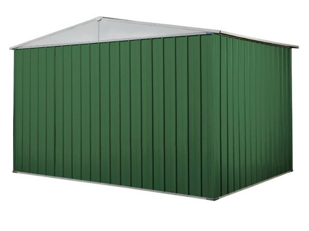 Box in Acciaio Zincato Casetta da Giardino in Lamiera 3.60 x 1.75 m x h2.12 m - 110 KG – 6.30 metri quadri - VERDE - Foto 4