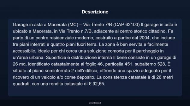 Immobile in asta di 26 m² in vendita a Macerata - Foto 7