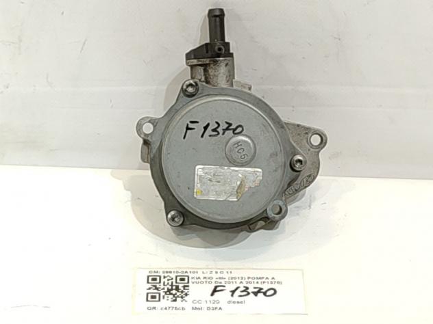 POMPA A VUOTO KIA Rio 4° Serie 28810-2A101 D3FA diesel 1120 (11) - Foto 2
