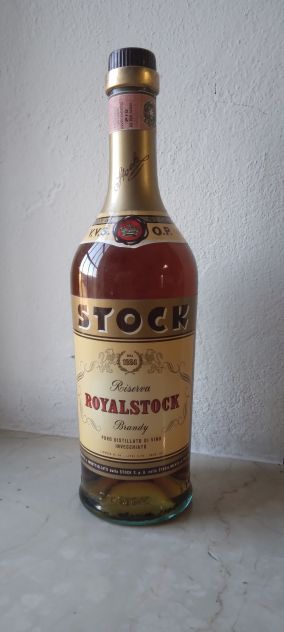 Bottiglia di Stock Riserva RoyalStock Brandy 750ml anni '70-'80