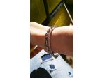 BELLISSIMO bracciale tennis oro bianco con diamanti G VSI naturali 1,1