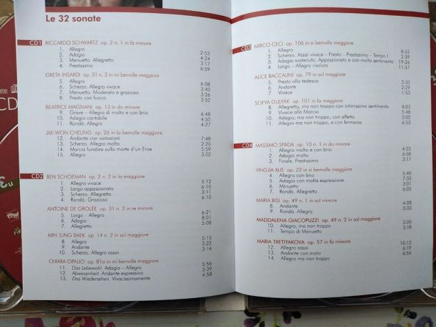 Beethoven - Sonata pianoforte n. 32 - Cofanetto 8 cd - Musica classica - Foto 4