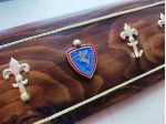 Portacalendari POLIZIA STRADALE Porta Calendario P.S. QUESTURA Metallo Legno Mas